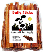 Downtown Pet Supply 6-inch Bully Sticks for Dogs, Pack of 100 - Single Ingredient, Nutrient-Rich and Odor Free Bully Sticks for Dogs - Rawhide Free Dog Chews Long Lasting and Non-Splintering