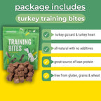 Momentum Carnivore Nutrition Freeze-Dried Turkey Training Bites – Two Ingredients-Turkey Gizzards and Hearts, All-Natural Dog Treats –Made in USA – Perfect for Training & Rewards- 2.5 oz Bag