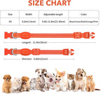 Light Up Dog Collar - Rechargeable LED Dog Collar, Adjustable Reflective Puppy Collar, Glowing Safety Dog Lights for Small Breeds Dogs Cats (Orange)