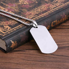 Orgrimmar 100 PCS Dog Tags Shiny Stainless Steel Military spec Rolled Edge Backing Dog Tags for Dogs Engraved- Blank