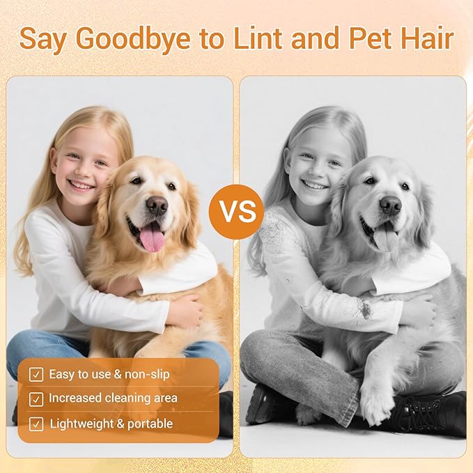 2 Pcs Pet Hair Removal Glove for Cats & Dogs, Five-Finger Electrostatic Pet Hair Gloves, Reusable Pet Hair Removal Tools,Cat & Dog Hair Remover for Couch, Suitable for, Bed Sheets, Clothes, Carpets