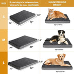 Orthopedic Foam Heated Pet Bed, Auto Temperature Control, Waterproof, Chew Resistant Cord, for Dogs/Cats (Medium, Black)
