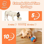 Interactive Dog Toys Treat Dispenser - Slow Puzzle Feeder for Large Dogs, Durable Rubber Chew Toys, Mental Stimulation for Anxiety Relief & Boredom