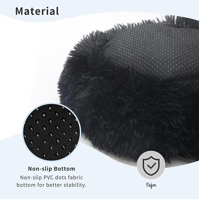 Ferret Bed Cave and Hideouts Burrowing Pet Bed for Guinea Pigs and Other Small Animals 11.8 inch for Cage Black