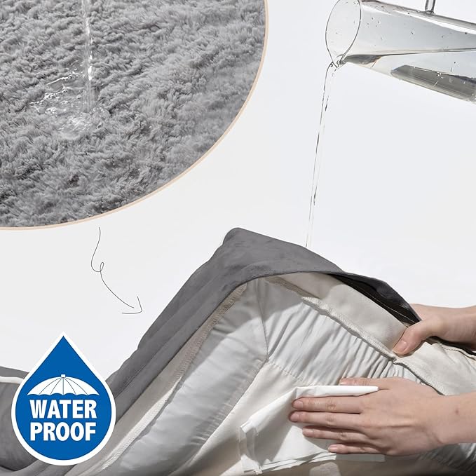 Comfort Expression Medium Dog Beds Waterproof Orthopedic Foam Dog Sofa Beds for Medium Large Dogs Comfy Pet Bed with Washable Removable Cover & Non-Slip Bottom(Medium,Grey)