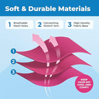 Voyager Escape-Proof Step-in Lock Cat Harness & 5ft Neoprene-Handle Leash Set All-Weather Mesh with Reflective Stitching for Small to Large Cats by Best Pet Supplies, Fuchsia (327), XS