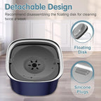 UPSKY 3L Dog Water Bowl 101oz Stainless Steel No Spill Large Capacity Dog Food Water Bowl Slow Water Feeder, Spill Proof Pet Water Dispenser Vehicle Carried Travel Water Bowls