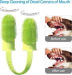 2 Pack Toothbrush for Dog,135ºSurround Bristles for Easy Teeth Cleaning, Finger Tooth Brush Dental Care for Puppies, Cats and Small Pets