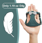 Puppytie No Pull xs Dog Harness with Multifunction Dog Leash,Soft Adjustable No Choke Escape Proof Pet Harness Vest,Knitted Green,XXS