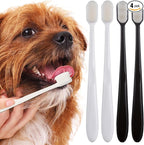 4 Pack Super Soft Dog Toothbrush for Small to Large Dogs Tooth Brushing Designed for Cat Dog Teeth Cleaning & Protecting Pet Dental Convenient Care Puppy Tooth Brush Kit