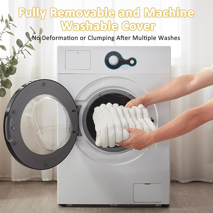 Dog Beds Large Sized Dog, Flat Pet Beds with Removable Washable Cover, Pet Mat Cute Pet Crate Bed Thick Shredded Chopped Crate Foam & Anti Slip Bottom for Indoor, 35"x23"x4" Cream