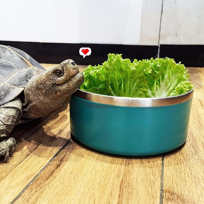 LIHONG Stainless Steel Dog Bowls for Small Medium Sized Dogs Non Slip,Insulated Dog Bowl,Pet Bowl for Food and Water,Rustproof(40oz,Deep Green)