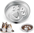 Stainless Steel Slow Feeder Dog Bowls – Non-Slip Metal Dog Bowl for Large & Medium Breeds, Puppy Puzzle Feeder – 2 Cup Capacity for Small to Big Pets – Durable Slow Feed Dog & Cat Food Dish
