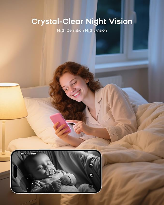 PGST Camera for Home Security Indoor, WiFi Home Security Camera 1080P Two-Way Audio, Night Vision, Motion Sensor, Automatic Tracking, Cloud/SD Storage, Compatible with Alexa