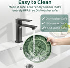 Silicone Dog Feeding Bowl with Suction Cup, Dog Puzzle Feeding Bowls for Heathy Eating - Non Slip Design (Orange)