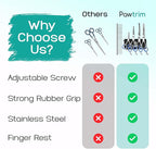 Professional Pet Grooming Kit – 6 in 1 Dog Grooming Scissors Kit - Dog & Cat Grooming Supplies - Adjustable Screw Scissors, 4CR Stainless Steel Dog Clippers, Hair Thinning Shears, Rubber Grips