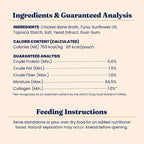 Solid Gold Bone Broth Cat Food Topper - Limited Ingredient Lickable Cat Broth Pouches w/Tuna Protein Shreds & Collagen for Hydration & Gut Support - Easy to Serve Gravy for Cats Meal Topper - 12ct