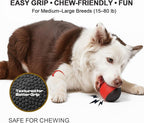 Interactive Squeaky Dog Toys Balls – Durable Rubber Dog Toy for Aggressive Chewers,High Bounce Dog Ball & Floating Fetch Ball,Indestructible Chew Toy for Medium & Large Dogs