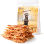 Dog Treats Chicken Jerky Strips for Dogs, Natural Healthy Dog Jekry with Taurine, Real Chicken Twists High Protain Low Fat, Training Rewards Treats for Small Medium Large Dogs 10.6 oz