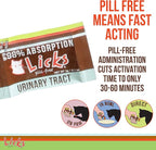 Licks Pill-Free Cat Urinary Tract Care - Cat UTI Care and Prevention Gel Packets - Urinary Tract Infection Supplement for Cats - Omega 3 Fish Oil and L-Lysine Supplement - Gel Packets - 10 Use
