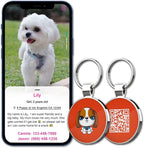 MYLUCKYTAG QR Code Dog Tags - Scan for Instant Pet Location Alert Email