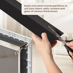 3-Flap Dog Door, Doggy Doggie Door, Cat Door for Install in Interior and Exterior Doors or Wall, Insulation Layer, 2 Magnetic Flaps, Closing Panel, Never Rust, for Pets Up to 45lb (Medium)