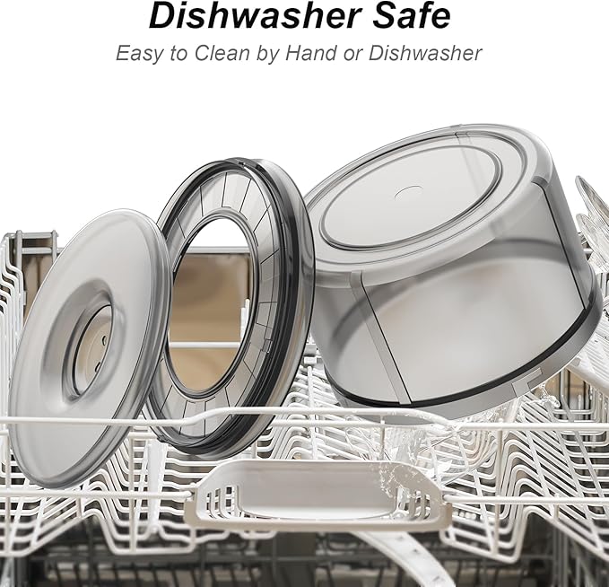 1Gallon No Spill Dog Water Bowl-3.8L Large Capacity, BPA-Free, Anti-Splash & Anti-Digging Design with Non-Slip Base for Messy Drinkers