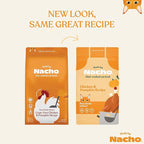 Made by Nacho Dry Cat Kibble 2lb Bag, High Protein and Grain-Friendly Premium Cat Food, Cage-Free Chicken & Pumpkin Recipe, Infused with Bone Broth for Hydration, Limited Ingredients, Single Bag
