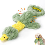 Large Plush Squeaky Dog Toys for Aggressive Chewers, Interactive Tug of War Puppy Toys for Indoor Play - Duck Stuffed Dog Toys with Soft Fabric for Small, Medium, and Large Pets