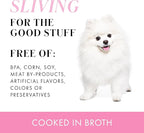 Pamper Like Paris Natural Wet Dog Food, Chicken Recipes Cooked in Broth Variety Pack (2.75oz Cup, Pack of 10)