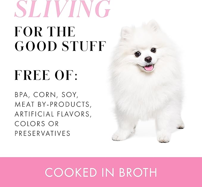 Pamper Like Paris Natural Wet Dog Food, Chicken Recipes Cooked in Broth Variety Pack (2.75oz Cup, Pack of 10)