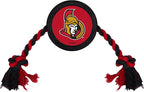 Pets First NHL Ottowa Senators Puck Toy for Dogs & Cats. Play Hockey with Your Pet with This Licensed Dog Tough Toy Reward!