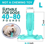Chew Toy for Dog Toothbrush Stick Dog Toys for Aggressive Chewers Interactive Toys Treats Tough Toy to Keep Them Busy Chew for Small Dogs (Blue, L)