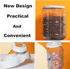 Automatic Dog Feeder and Water Dispenser Set for Large Dogs, 1 Gallon Gravity Dog Cat Food and Water Dispenser Set with Pet Food Bowl,Large Pet Food Water Dispenser Station