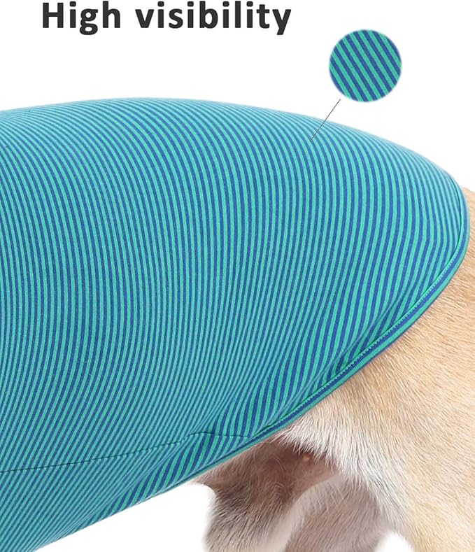 WEONE Dog Summer T-Shirts Striped Cotton Vest,Pet Breathable Soft Basic Clothes for Small Medium Larg Boy Girl Dogs,XL