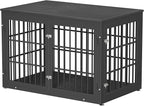 48 Inch Heavy Duty Dog Crate Furniture for Large Dogs, Decorative Pet House End Table, Extra Large Wooden Cage Kennel Furniture Indoor, Black