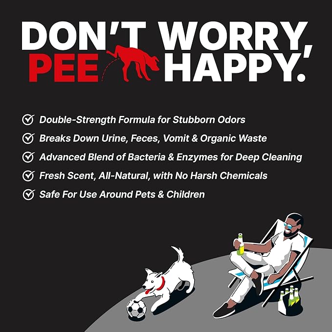 MAX Urine & Odor Turf Detox: 2X Strength Professional Enzyme Cleaner & Odor Eliminator for Artificial Grass, Turf, Concrete & Patios, Enzymatic Cleaner for Dogs & Cats – Gallon Refill