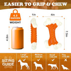 Dog Toys 2 Pack, Dog Toys for Aggressive Chewers Large Breed, Aggressive Chew Toys for Large Dogs (2 Pack)