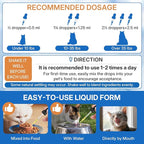 L-lysine Supplement for Cats, Immune Support for Cats, Support for Feline Respiratory, Sneezing, Runny Nose, Eye Function, Helps Strengthen Natural Defenses, Chicken Flavor, 120 ml/4 Fl Oz