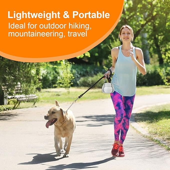 Dog Water Bottle Portable,Collapsible Food Grade Silicone,Travel Dog Water Bottle for Outdoor Walking, Hiking, Camping,Water Dispenser with Folding Bowl,Gray