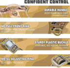 AUROTH Tactical Pet Harness for Large Dogs No Pull Adjustable, Reflective K9 Working Training Easy Control Vest Military fpr Service Dog Desert Camo L