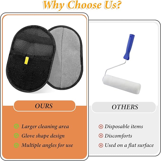 2 Pcs Pet Hair Removal Glove, Double Sided Grooming Gloves, Upgrade Electrostatic Pet Hair Remover, Reusable Pethair Remover Glove for Dogs and Cats Washing Beauty, Sofa, Bed Sheets, Clothes