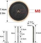 7.4cm 2.91in Diameter Cat Tree Scratching Post Replacement Sisal Pole Parts for Cat Tower (M8, 9.84in/25cm)