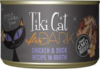 Tiki Cat After Dark, Chicken & Duck, High-Protein and 100% Non-GMO Ingredients, Wet Cat Food for Adult Cats, 5.5 oz. Cans (Pack of 8)