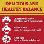 1.1lb / 500g Cat Grass Treats for Indoor Cats - 17.6 oz Natural Chicken Flavor, Healthy Snacks for All Life Stages, Crunchy Training Biscuits with Dental Care & Hairball Control