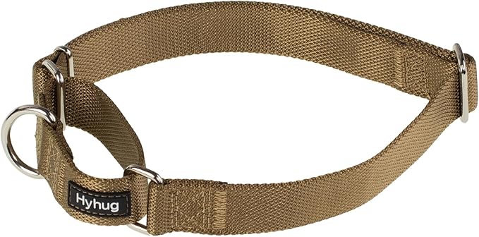 Hyhug Martingale Collar for Dogs Large Yellow |Escape - Proof Heavy Duty Nylon Durable No Pull, Ideal for Training & Daily Walks