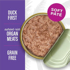 Tiki Cat After Dark Pate, Duck & Chicken Liver, High-Protein Ingredients, Wet Cat Food for Adult Cats, 3 oz. Can (12 Count)