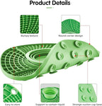 Lick Mat for Small Dogs and Cats with Suction Cups, Silicone Slow Feeder Lick Pad with Collapsible Bowl for Anxiety Relief, Pet Puzzle Treat Mat for Bathing Grooming Trimming (Green)