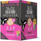 Tiki Cat Solutions Mousse Multipack Wet Cat Food, Fussy, Duck Liver & Egg, 2.4 oz. Pouch (12 Count)