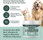 Special Breed Goat Colostrum for Dogs and Cats, Immune Support Supplement for Allergy and Itch Relief, Grass Fed Colostrum Powder (60 Grams)